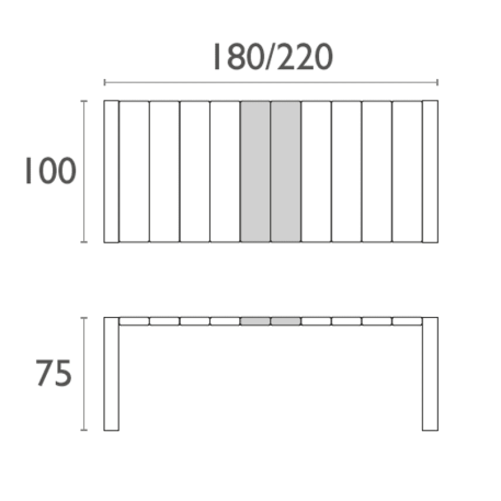 Стіл Siesta Vegas 180-220 White6