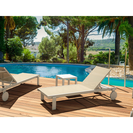 Шезлонг Siesta Casablanca White11