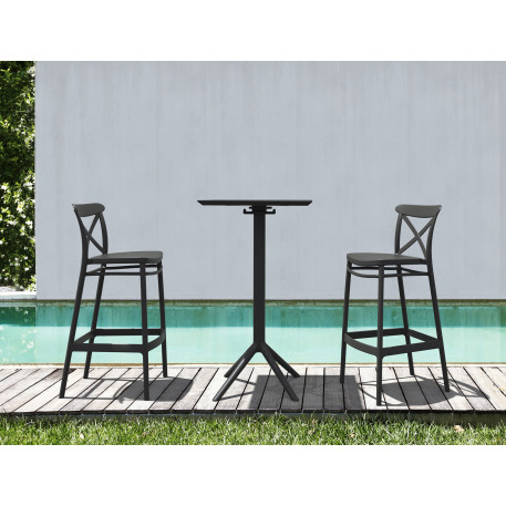 Стул Siesta Cross Bar 75 Dark Grey10