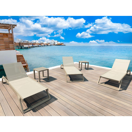 Шезлонг Siesta Tropic White White5