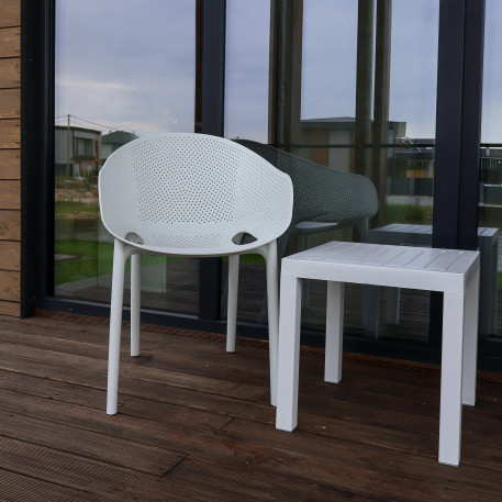 Комплект 2 стільця Siesta Sky Pro+  Стіл Siesta Ocean Side Table - White1
