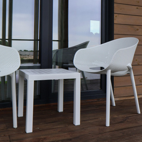 Комплект 2 стільця Siesta Sky Pro+  Стіл Siesta Ocean Side Table - White2