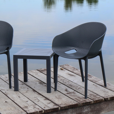 Комплект 2 стільця Siesta Sky Pro+  Стіл Siesta Ocean Side Table - Dark Grey1