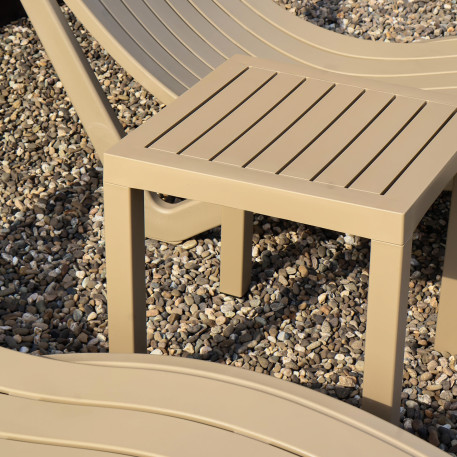 Комплект із 2 шезлонгів Siesta Slim +  Стіл Siesta Ocean Side Table - Taupe2