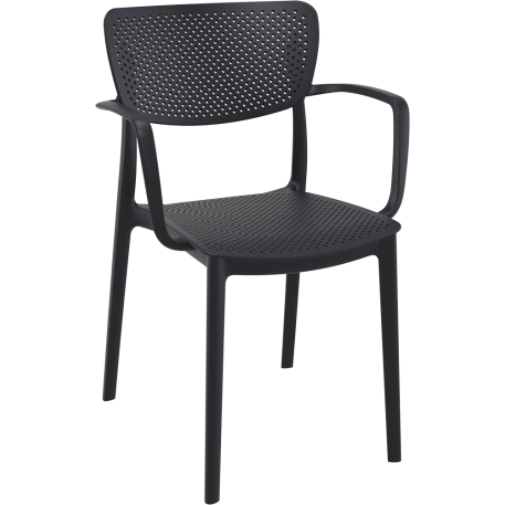 Комплект меблів для кафе Siesta 2 стільці Loft та 1 стіл Sky Black1