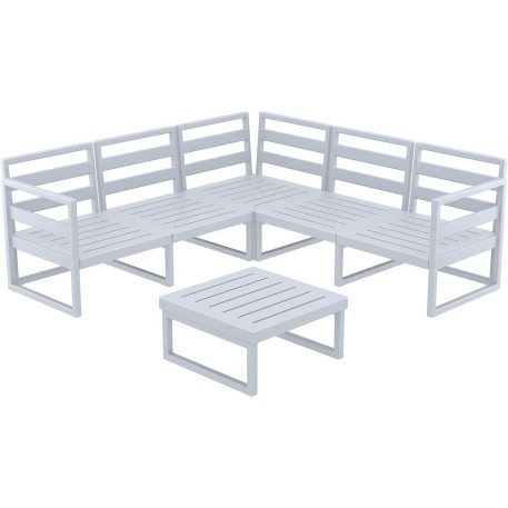 Комплект меблів для тераси Siesta Mykonos Lounge Corner Set Gray Сірий4