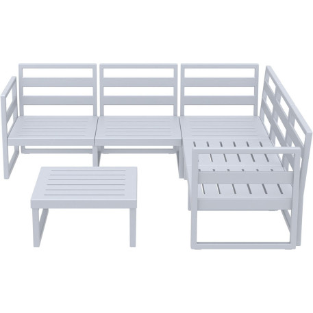 Комплект меблів для тераси Siesta Mykonos Lounge Corner Set Gray Сірий5