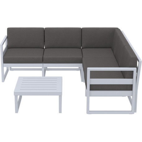 Комплект меблів для тераси Siesta Mykonos Lounge Corner Set Gray Сірий1