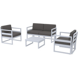Комплект меблів для тераси Siesta Mykonos Lounge Set Gray Сірий