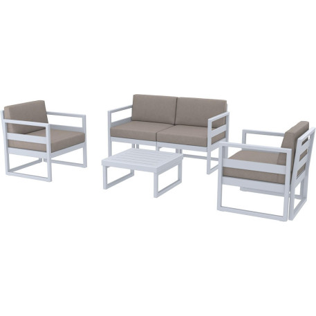 Комплект меблів для тераси Siesta Mykonos Lounge Set Gray Сірий2