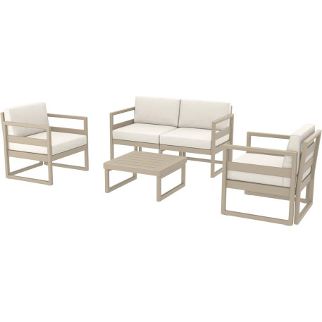 Комплект меблів для тераси Siesta Mykonos Lounge Set Taupe Бежевий1