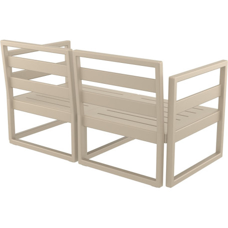 Комплект меблів для тераси Siesta Mykonos Lounge Set Taupe Бежевий7