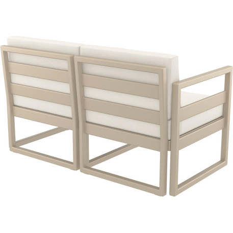 Комплект меблів для тераси Siesta Mykonos Lounge Set Taupe Бежевий5