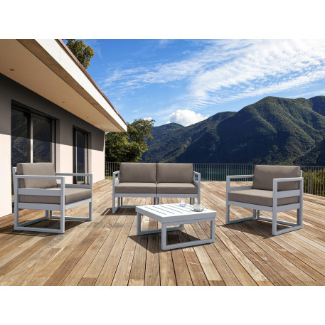 Комплект меблів для тераси Siesta Mykonos Lounge Set Gray Сірий13