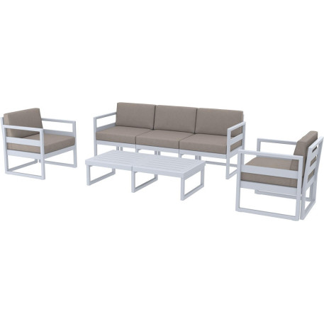 Комплект меблів для тераси Siesta Mykonos Lounge Set XL Gray Сірий2