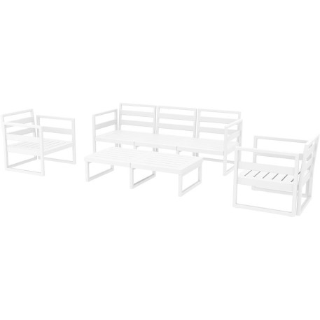 Комплект меблів для тераси Siesta Mykonos Lounge Set XL White Білий9