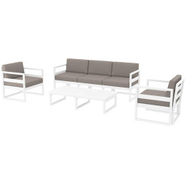 Комплект меблів для тераси Siesta Mykonos Lounge Set XL White Білий