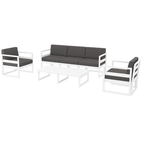 Комплект меблів для тераси Siesta Mykonos Lounge Set XL White Білий1
