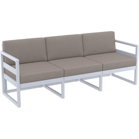 Комплект меблів для тераси Siesta Mykonos Lounge Set XL Gray Сірий7