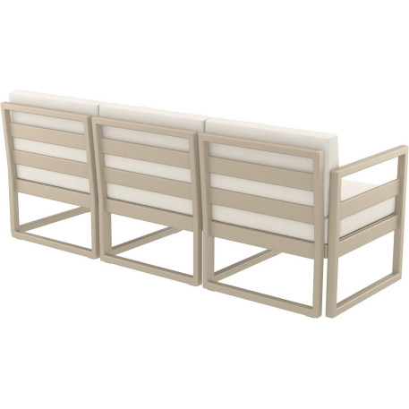 Комплект меблів для тераси Siesta Mykonos Lounge Set XL Taupe Бежевий8