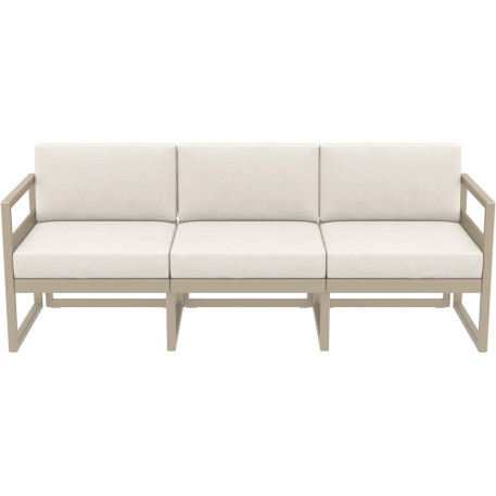 Комплект меблів для тераси Siesta Mykonos Lounge Set XL Taupe Бежевий2