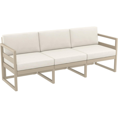 Комплект меблів для тераси Siesta Mykonos Lounge Set XL Taupe Бежевий3