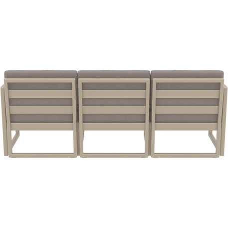 Комплект меблів для тераси Siesta Mykonos Lounge Set XL Taupe Бежевий9