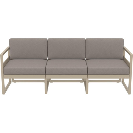 Комплект меблів для тераси Siesta Mykonos Lounge Set XL Taupe Бежевий4