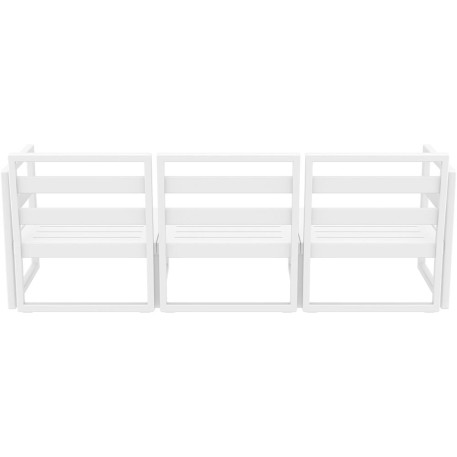Комплект меблів для тераси Siesta Mykonos Lounge Set XL White Білий10