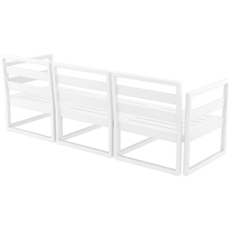 Комплект меблів для тераси Siesta Mykonos Lounge Set XL White Білий11
