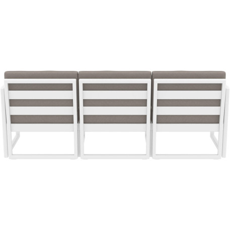 Комплект меблів для тераси Siesta Mykonos Lounge Set XL White Білий7