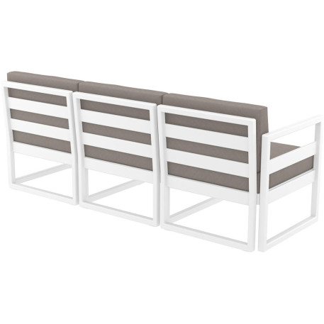 Комплект меблів для тераси Siesta Mykonos Lounge Set XL White Білий8