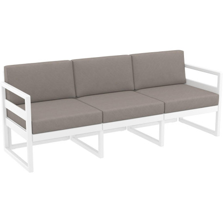 Комплект меблів для тераси Siesta Mykonos Lounge Set XL White Білий3