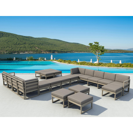 Комплект меблів для тераси Siesta Mykonos Lounge Set XL Gray Сірий14