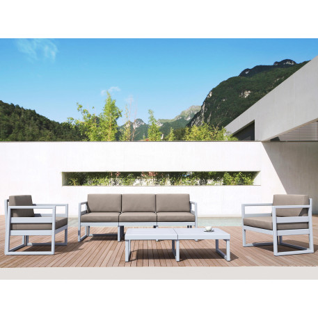Комплект меблів для тераси Siesta Mykonos Lounge Set XL Gray Сірий15