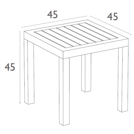 Стіл для шезлонгу Siesta Ocean Side Table Black2