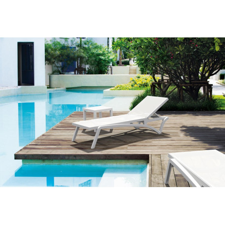 Стіл для шезлонгу Siesta Ocean Side Table White3