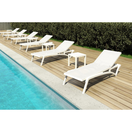 Стіл для шезлонгу Siesta Ocean Side Table White4