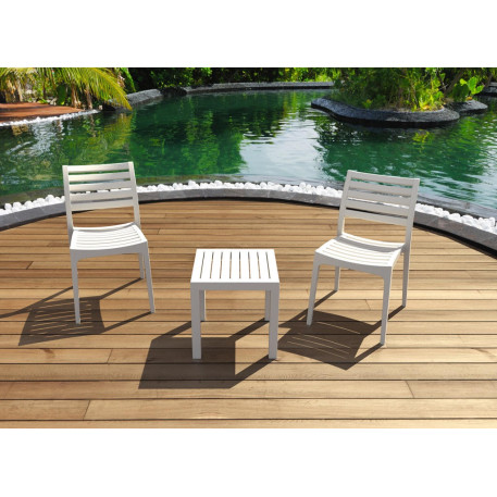 Стіл для шезлонгу Siesta Ocean Side Table White6