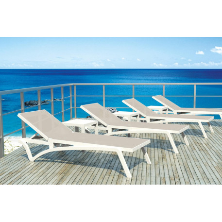 Стіл для шезлонгу Siesta Ocean Side Table White9