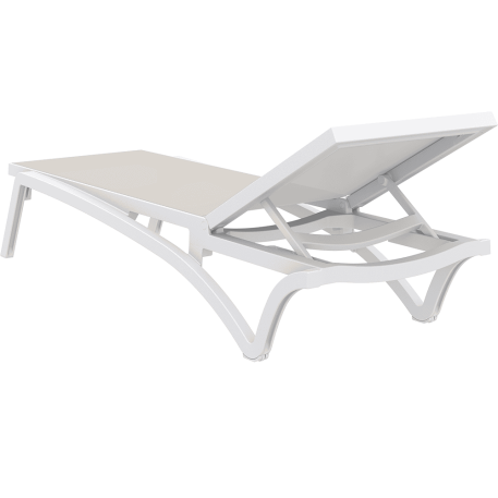 Комплект із 2 шезлонгів Siesta Pacific +  Стіл Siesta Ocean Side Table - White Taupe4