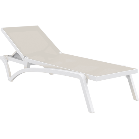 Комплект із 2 шезлонгів Siesta Pacific +  Стіл Siesta Ocean Side Table - White Taupe7