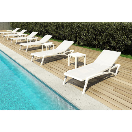 Шезлонг Siesta Pacific White White6