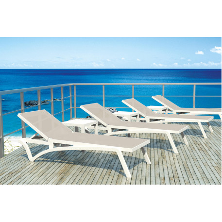 Шезлонг Siesta Pacific White Taupe7