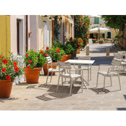 Комплект меблів для кафе Siesta Paris with Paris table 70 White