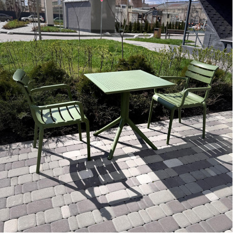 Комплект меблів для кафе Siesta Paris with Sky 70 Olive Green1