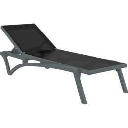 Шезлонг Siesta Pacific Dark Grey Black