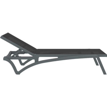 Шезлонг Siesta Pacific Dark Grey Black1