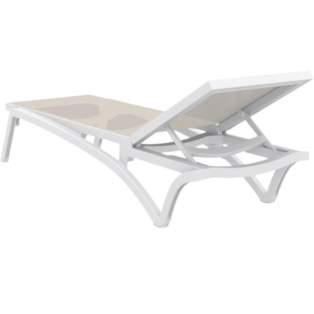Шезлонг Siesta Pacific White Taupe3