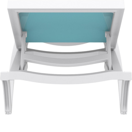 Шезлонг Siesta Pacific White Turqouise4